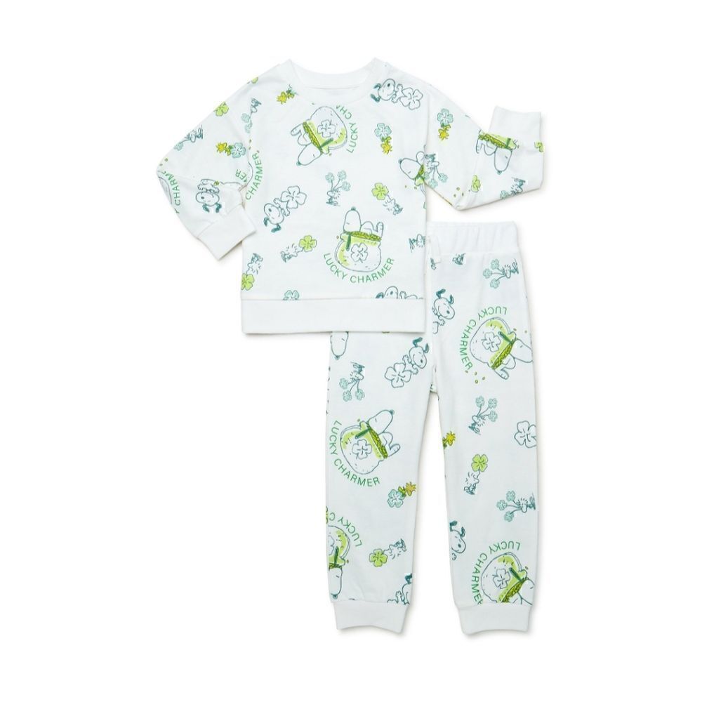NWT Snoopy Boys Toddler (4T) Sweatshirt and Pants Patrick Days Set